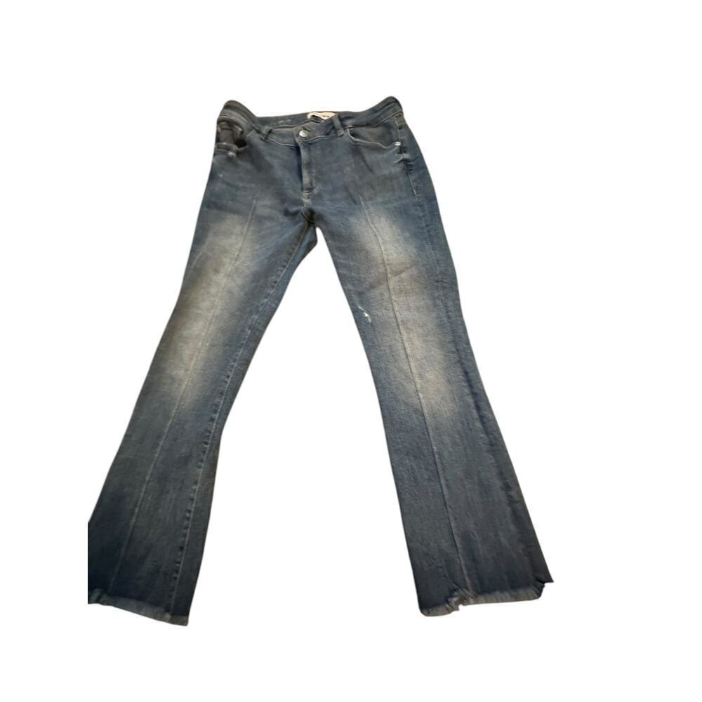 DL1961 Women's Blue Lara Instasculpt Cropped Flare Jeans Size 30 - Picture 4 of 13